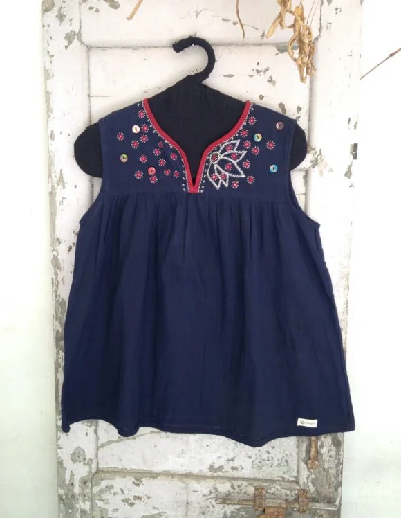 Art Nouveau 149- slow tops-Navy (7)