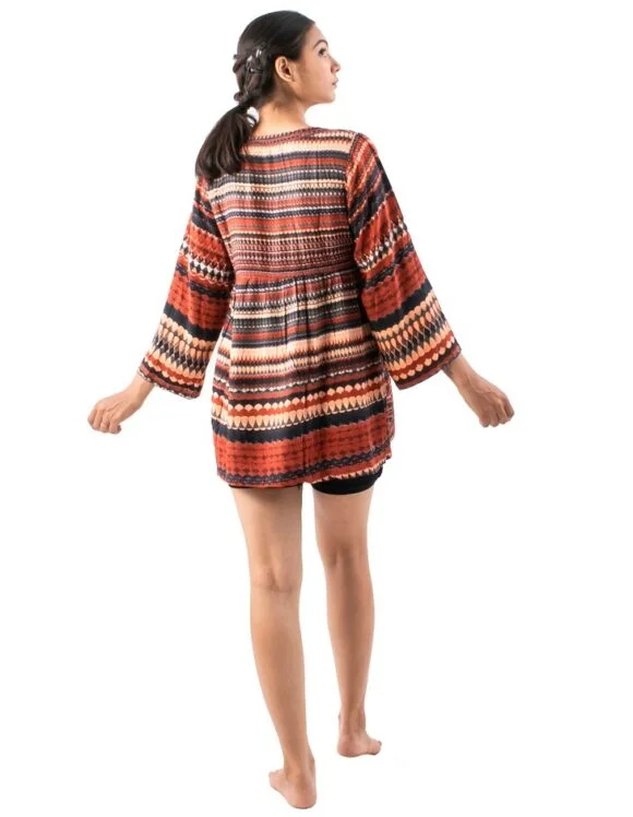 Art Nouveau 375- slow tunics- Brown (3)