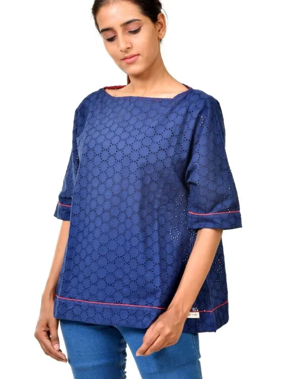 Art nouveau premium 40 - slow tops- Navy (1)