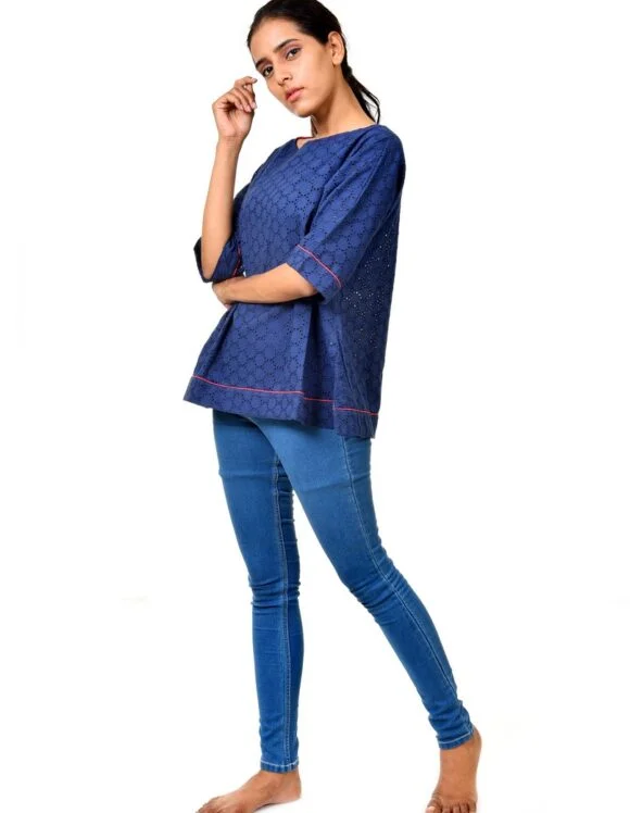 Art nouveau premium 40 - slow tops- Navy (5)