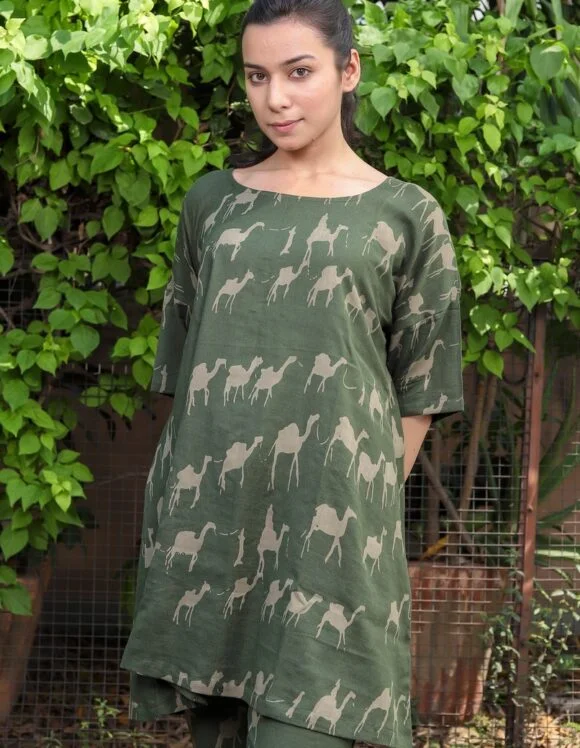 Art Nouveau Premium 740- slow sleepwear- Khaki (4)