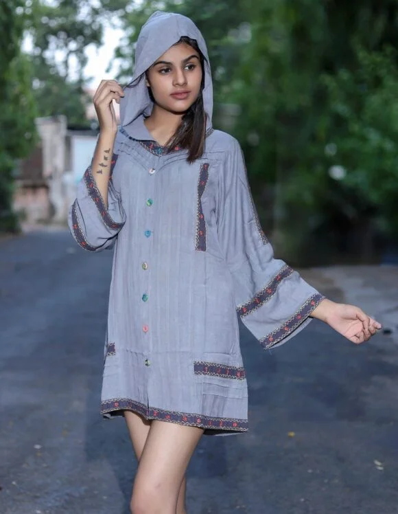 Art Nouveau Premium 877- slow outerwear- Blue (1)