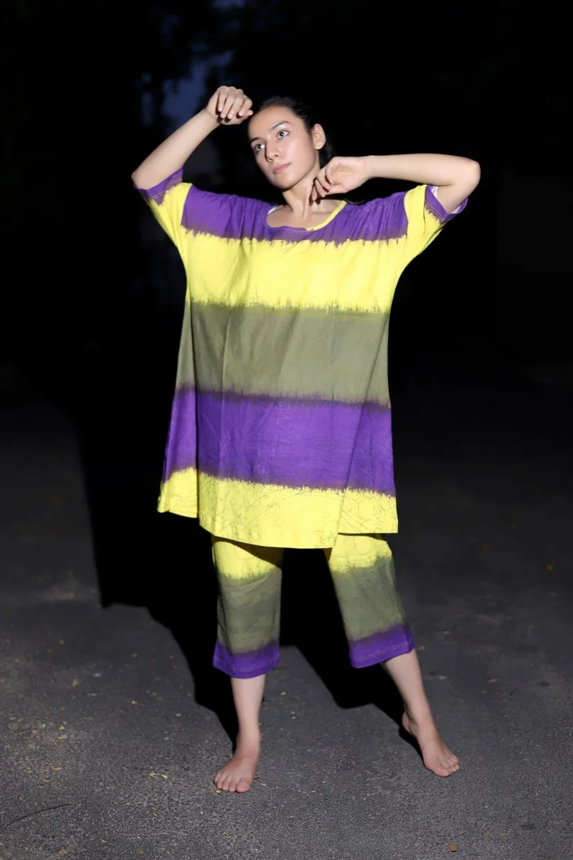 Art Nouveau Premium 896- slow sleepwear- Purple (1)