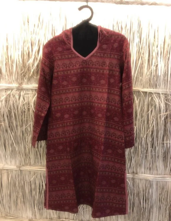 Art Nouveau Ecconomy 1363- slow dress- wine (1)