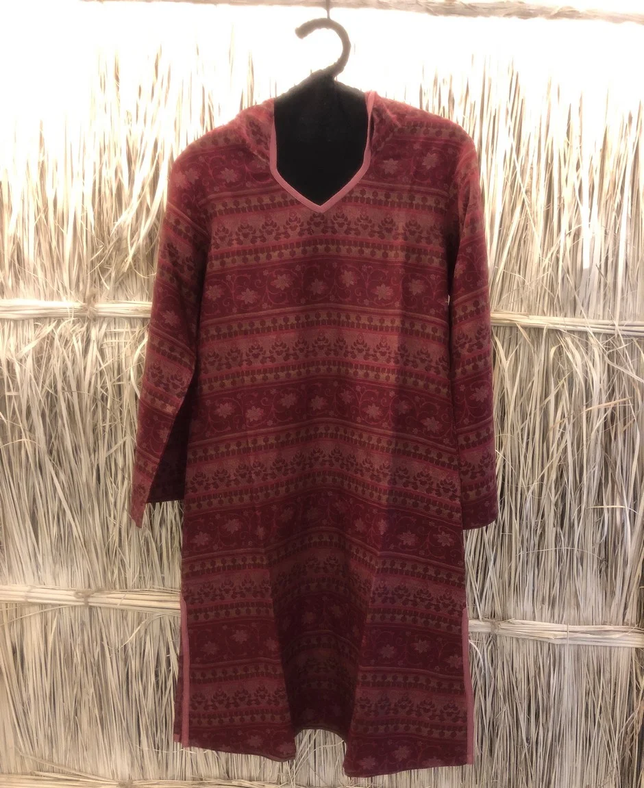 Art Nouveau Ecconomy 1363- slow dress- wine (1)