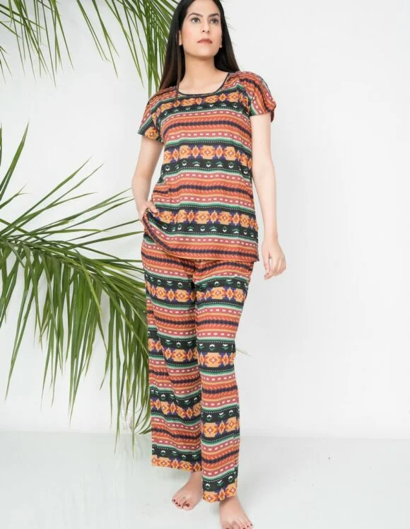 Art Nouveau Premium 1396- slow sleepwear- black (4)