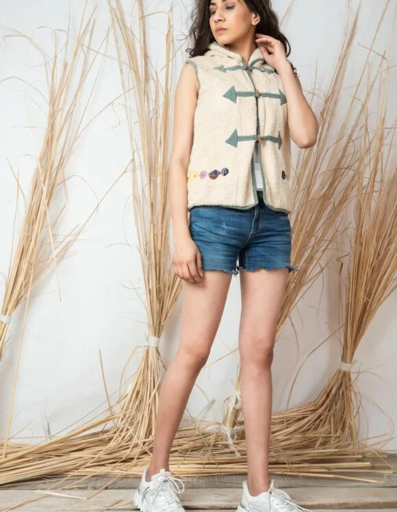 Art Nouveau Premium 1424- Slow outerwear- Ivory (1)