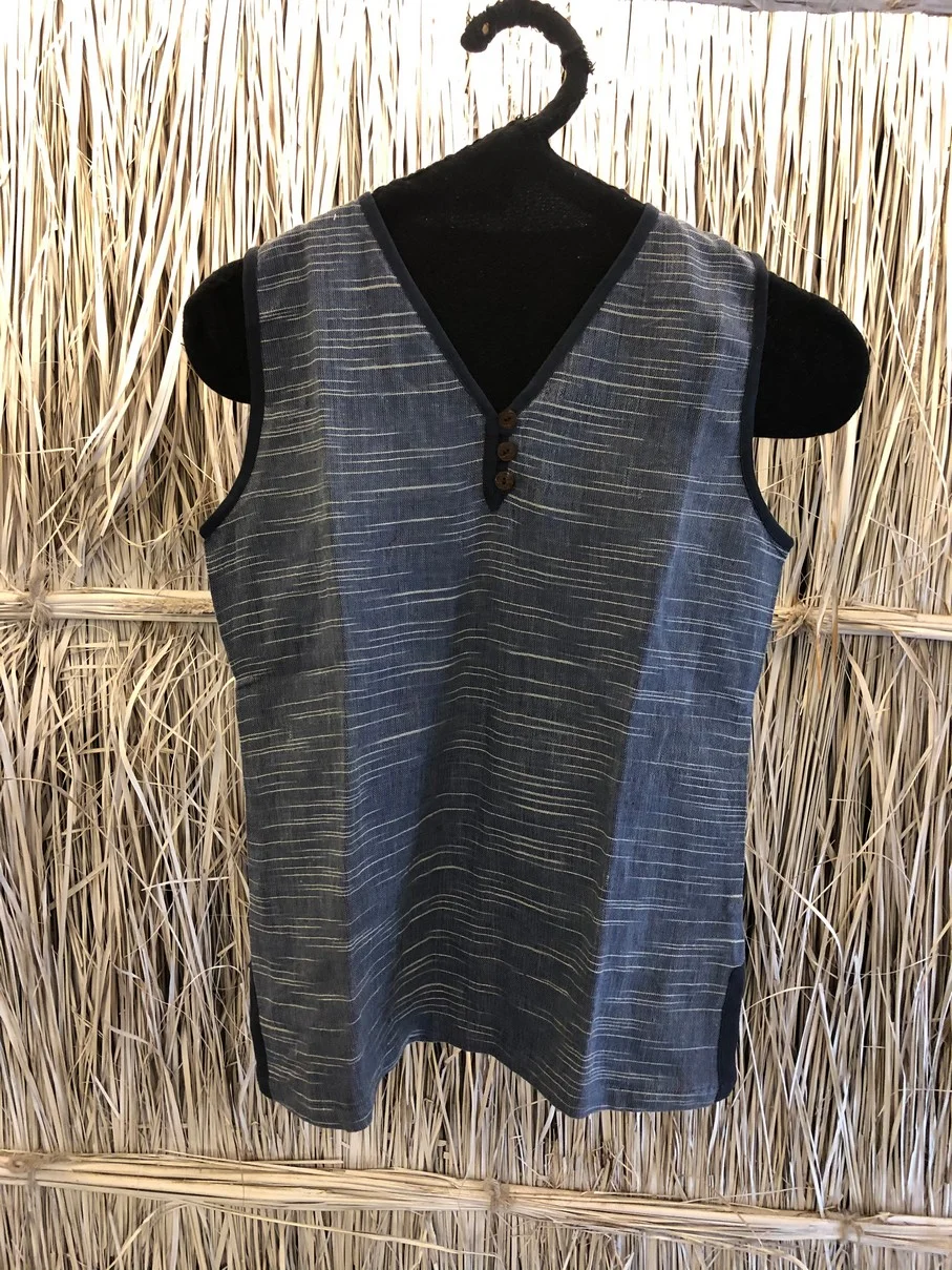 Art Nouveau Economy 1662- slow tops- Blue (1)
