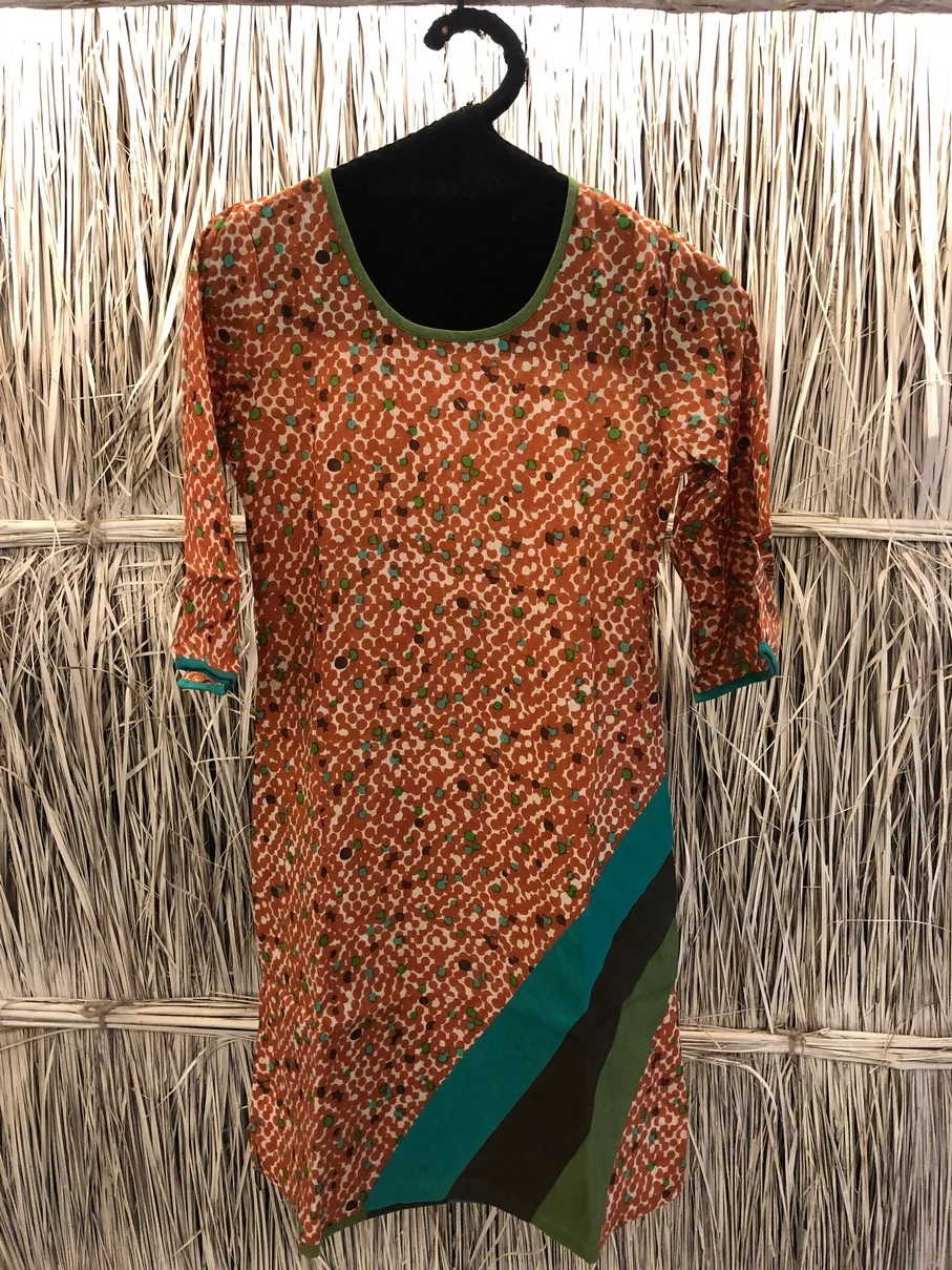 Art Nouveau Economy 1699- slow dress- orange (1)