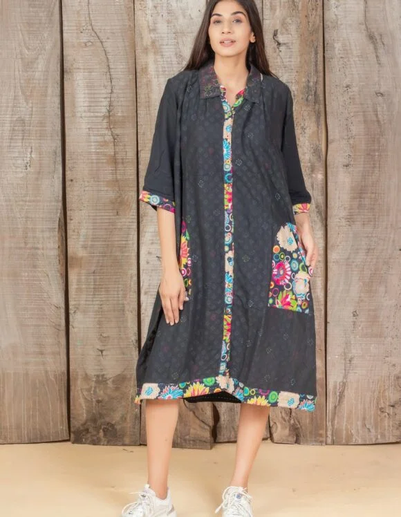 Art Nouveau 2480- slow dress- black (1)