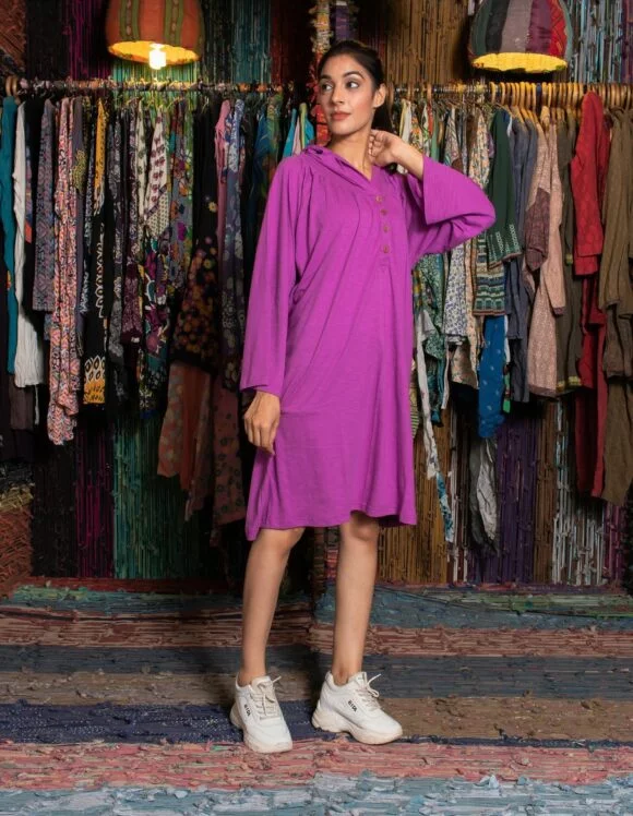 Art Nouveau 2822- slow dress- fuchsia (3)