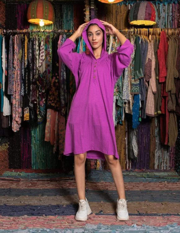 Art Nouveau 2822- slow dress- fuchsia (4)