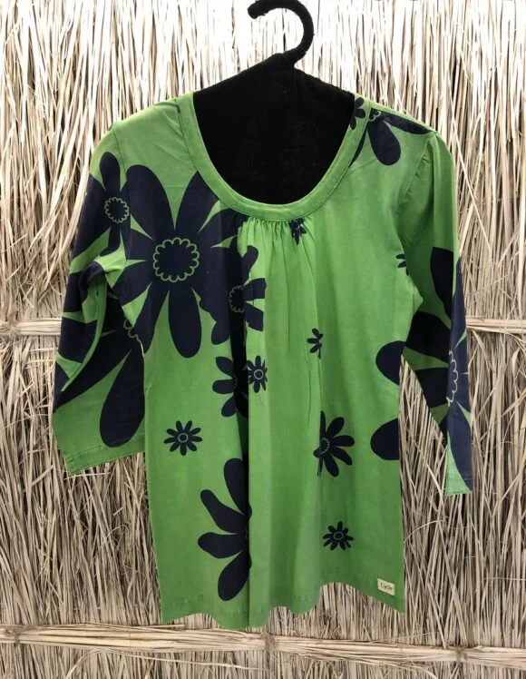 Art Nouveau Economy 2956- slow tunics- vintage green (4)