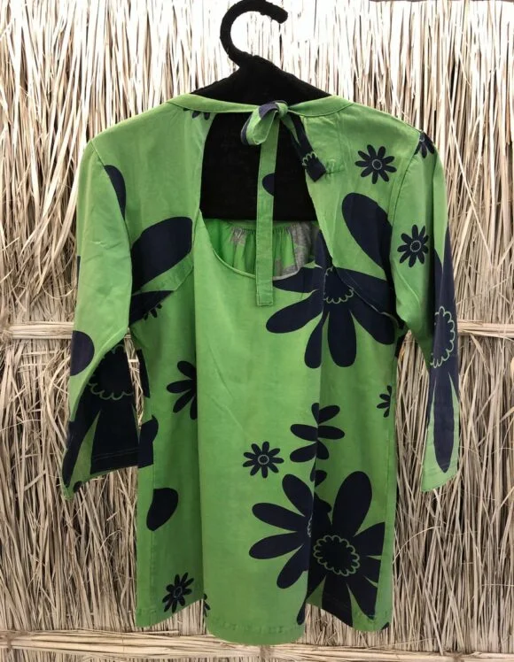 Art Nouveau Economy 2956- slow tunics- vintage green (5)