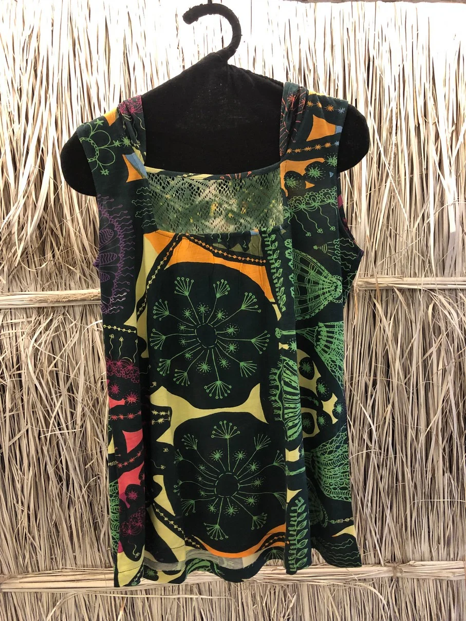 Art Nouveau Economy 2974- slow tunics- dark green (1)