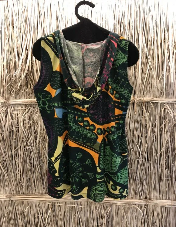 Art Nouveau Economy 2974- slow tunics- dark green (2)