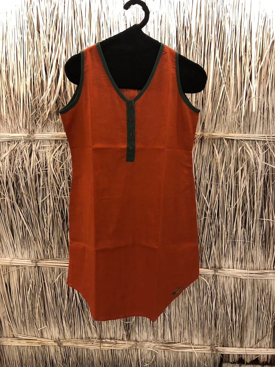 Art Nouveau Economy 2994- slow dress- orange (1)