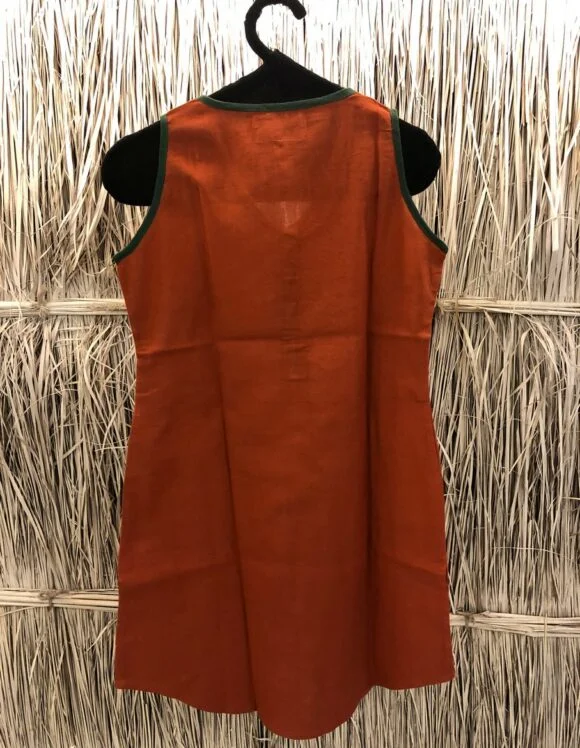 Art Nouveau Economy 2994- slow dress- orange (2)