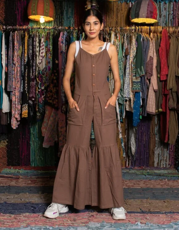 Art Nouveau Premium 2830- slow jumpsuits- brown (1)