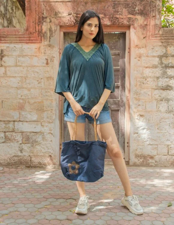 Art Nouveau Craft 2258- slow bags- Navy (1)