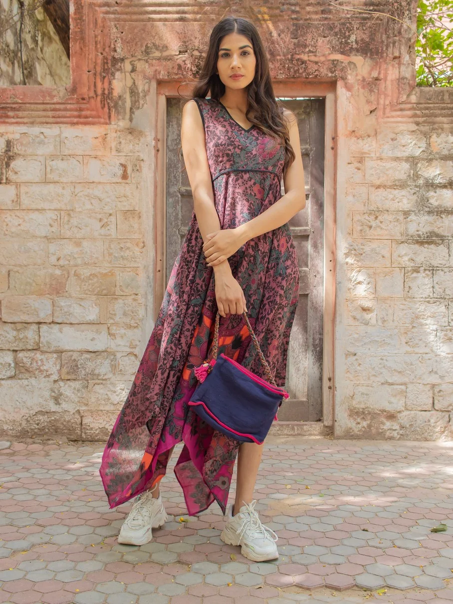 Art Nouveau craft 2257- slow bags- Navy (1)
