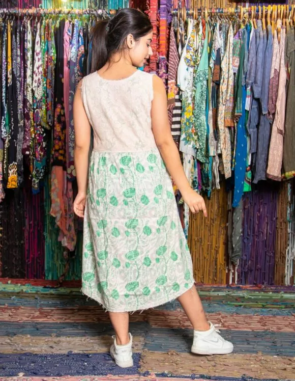 Art Nouveau 3378- slow dress- vintage ivory (2)