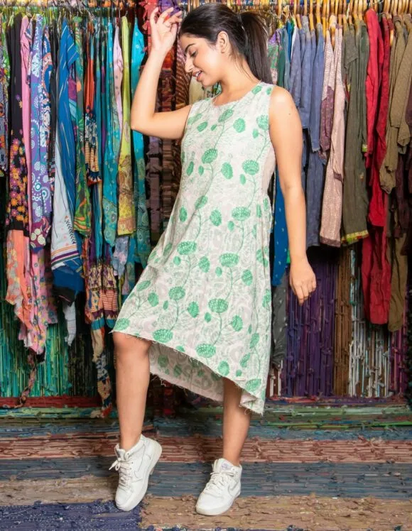 Art Nouveau 3378- slow dress- vintage ivory (5)