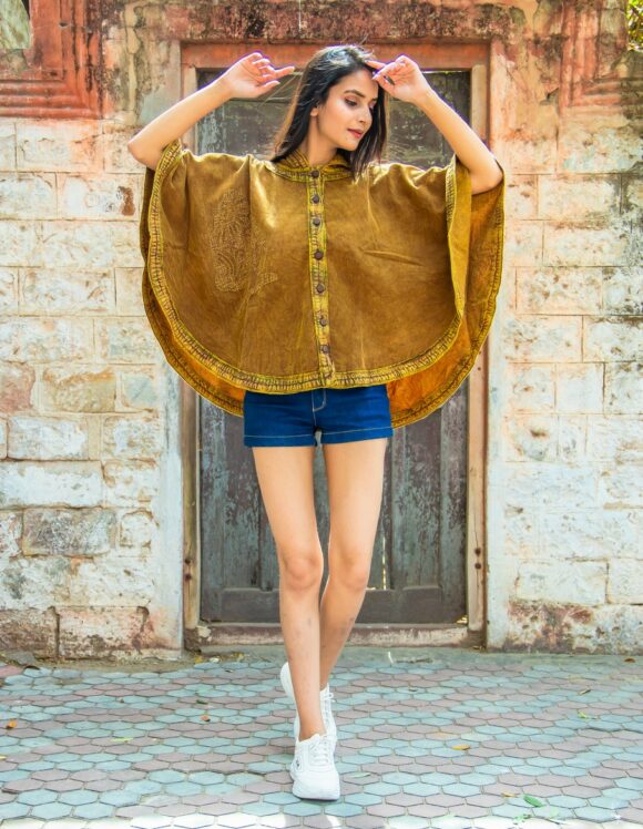 Art Nouveau Premium 3413- slow tunics- retro mustard (3)