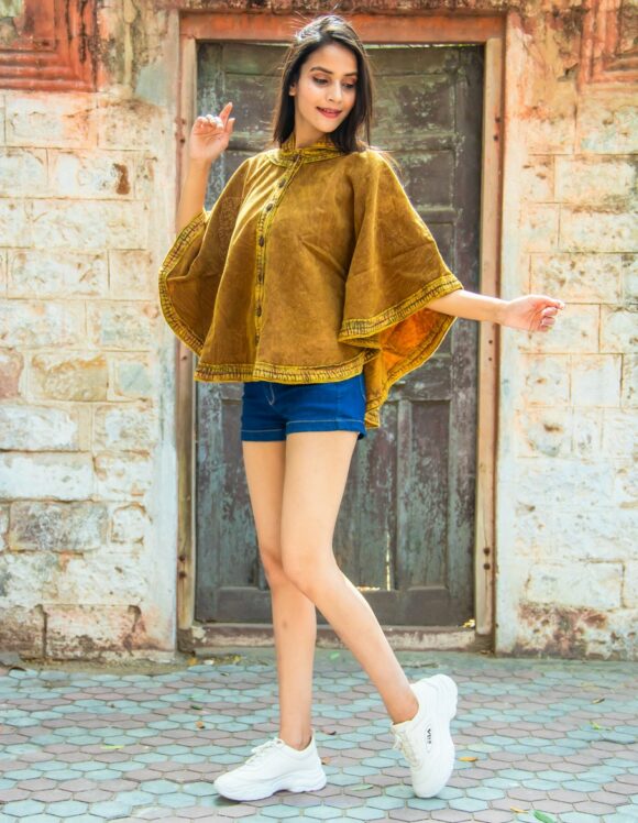 Art Nouveau Premium 3413- slow tunics- retro mustard (5)