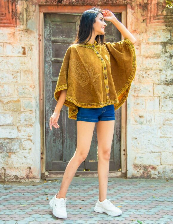 Art Nouveau Premium 3413- slow tunics- retro mustard (6)