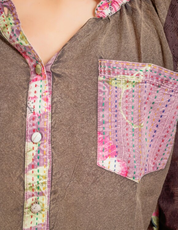 Art Nouveau 4450- slow tunics- vintage brown (8.6)