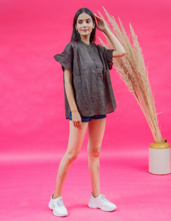 Art Nouveau Premium 4648- slow tunics- boho brown (3)