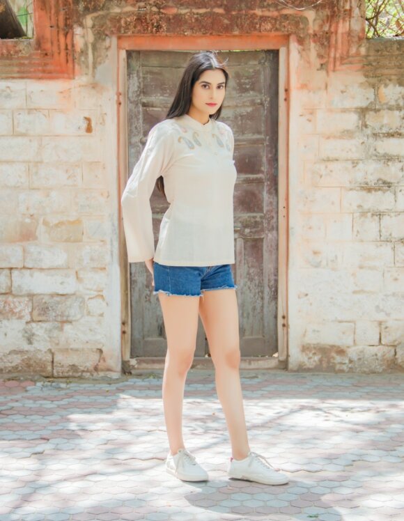 Art Nouveau 4820- slow tunics- vintage beige (3)