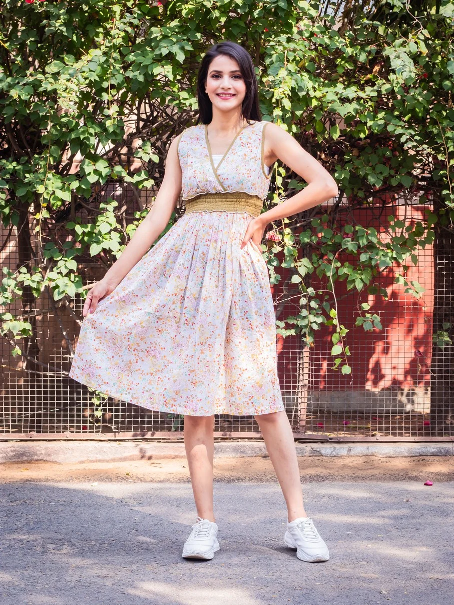 Art Nouveau 5184-Slow Dress Creamy Khaki (1)