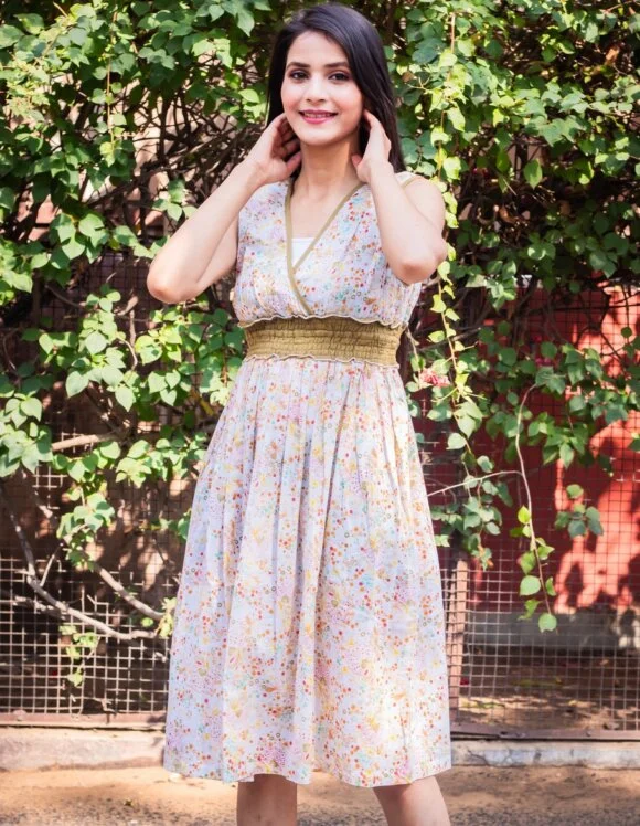 Art Nouveau 5184-Slow Dress Creamy Khaki (6)