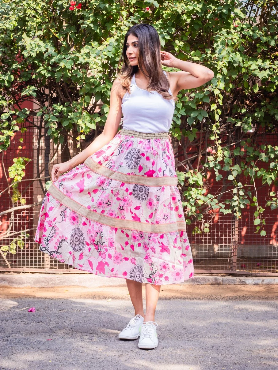 Art Nouveau 5185-Slow Skirt Retro Pink (1)