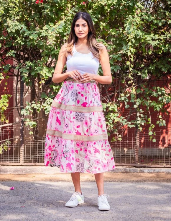 Art Nouveau 5185-Slow Skirt Retro Pink (2)