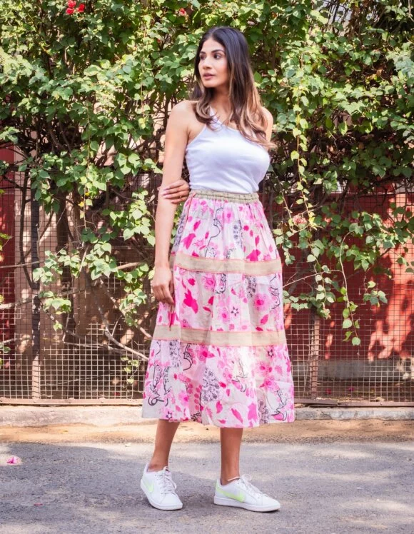 Art Nouveau 5185-Slow Skirt Retro Pink (4)