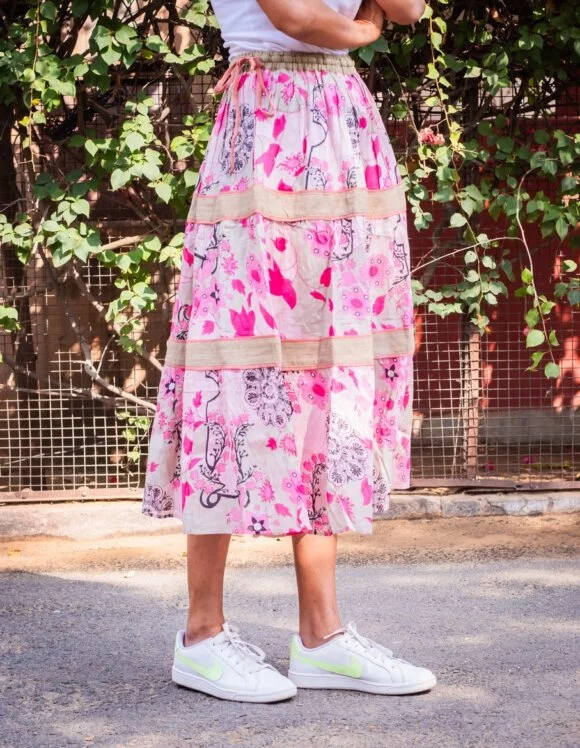 Art Nouveau 5185-Slow Skirt Retro Pink (6)