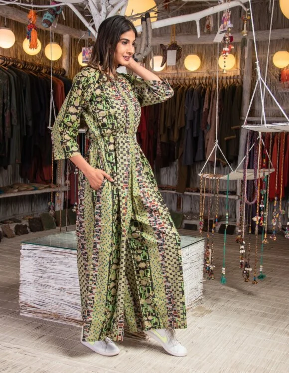 Art Nouveau 5260-Slow Jumsuit Lemony Green(3)