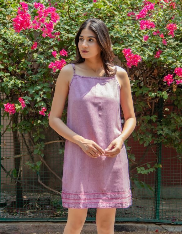 Worth A Thousand Blossoms Spanish Influence Bohemian Dress Featuring Smocking Detailing And Vintage Wash