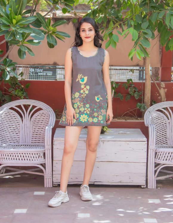 Art Nouveau 5608- slow dress- vintage Grey (3)