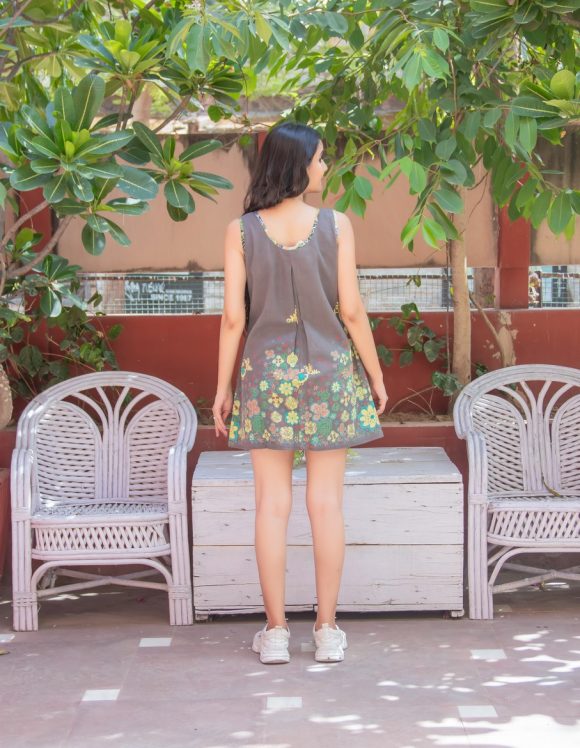 Art Nouveau 5608- slow dress- vintage Grey (6)