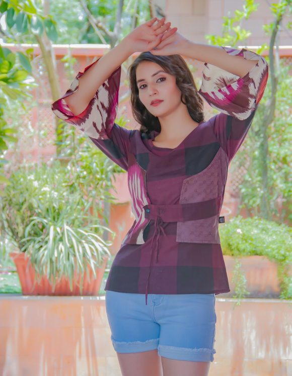 Visit To The Rock And Roll Show Spanish Influence Tunic  Featuring  Stylish Appliqué