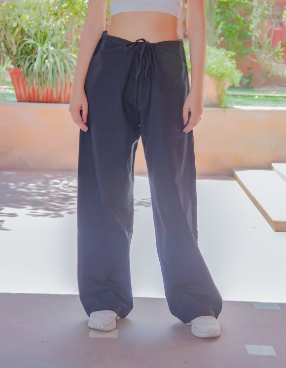 Worth A Thousand Praises Moroccan Influence Solid Bohemian Pants Featuring Draw Stringed Waist