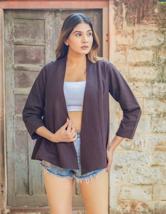 My All Time Favourite Moroccan Influence WARM Wool Blend KIMONO Shrug Jacket Featuring Bohemian Styling